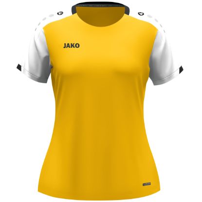 Afbeeldingen van T-Shirt Dynamic damesmaten geel/wit/zwart