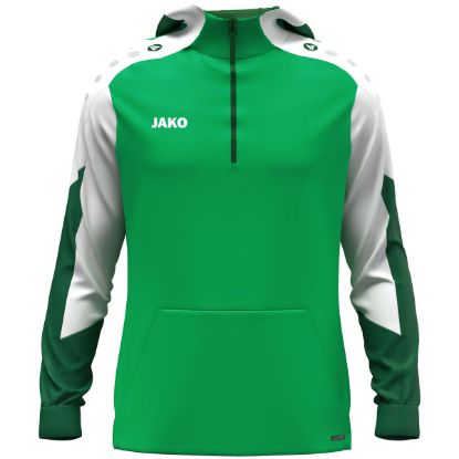 Afbeeldingen van Sweater met kap Dynamic groen/wit/donkergroen